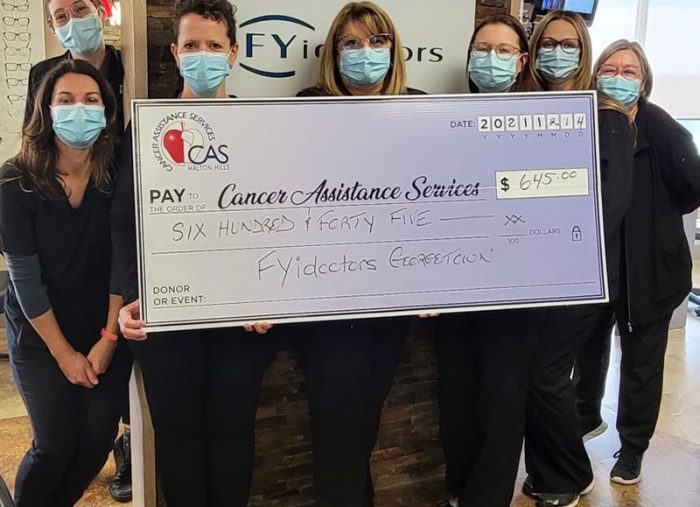 FYidoctors Georgetown donate $645 to CAShh