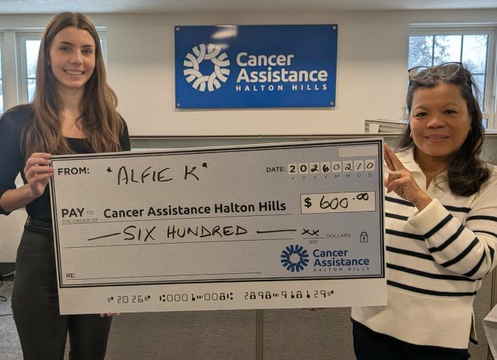 Our heartfelt thanks to Amalfe “Alfie” Konarzychi for her generous donation of $600