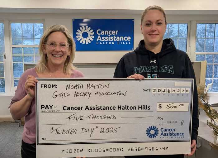 A heartfelt thank you to the North Halton Girls Hockey Association